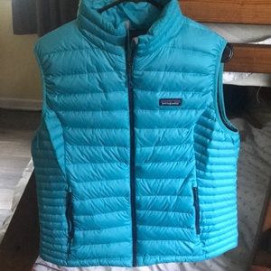 Patagonia Lapiz Blue Down Sweater Vest